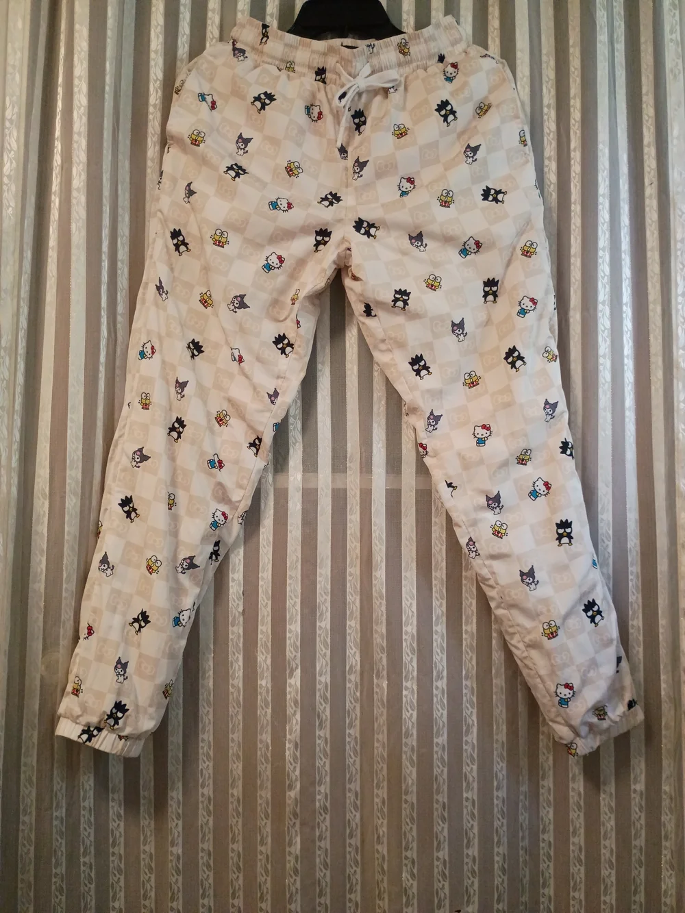 Hello Kitty Kids Beige Character Print Pajama Pants